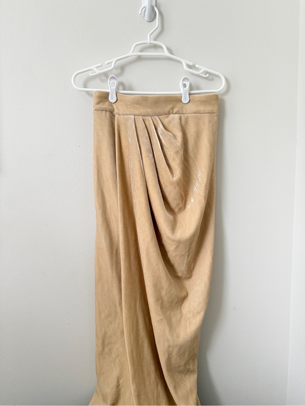 House of CB velvet long skirt with train